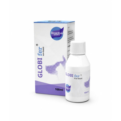 GLOBIfer Iron Boost 100 ml – supliment lichid pentru câini și pisici cu anemie